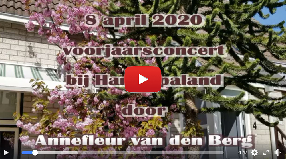 Voorjaarsconcert door Annefleur van den Berg bij Harg-Spaland